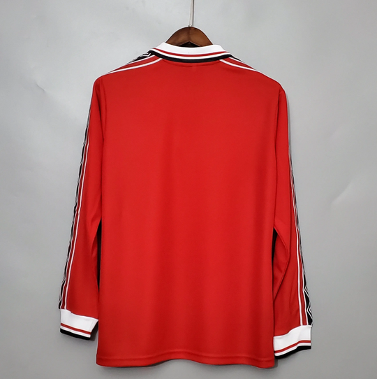 Manchester United 1998 - 1999 Hemmatröja långärmad